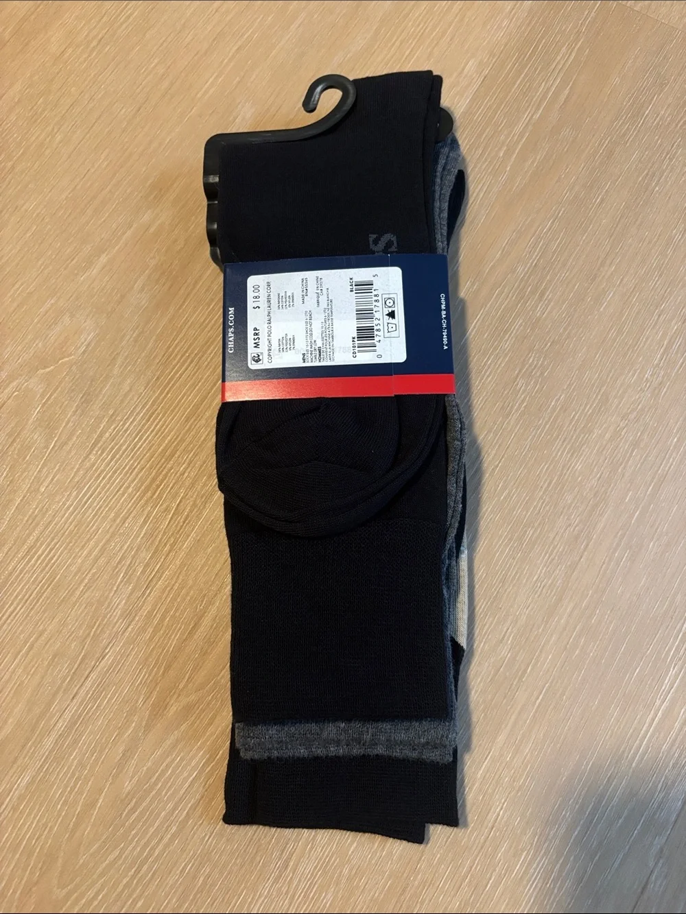 NWT Chaps Men's Assorted Premium Dress Socks (3 pair)